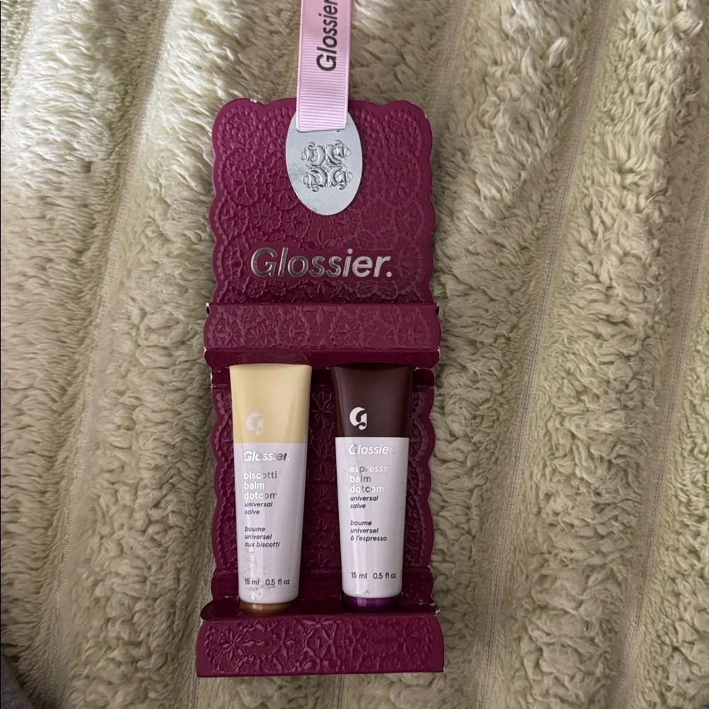 New Glossier Balmdotcom Duo Set Espresso‎ & Biscotti